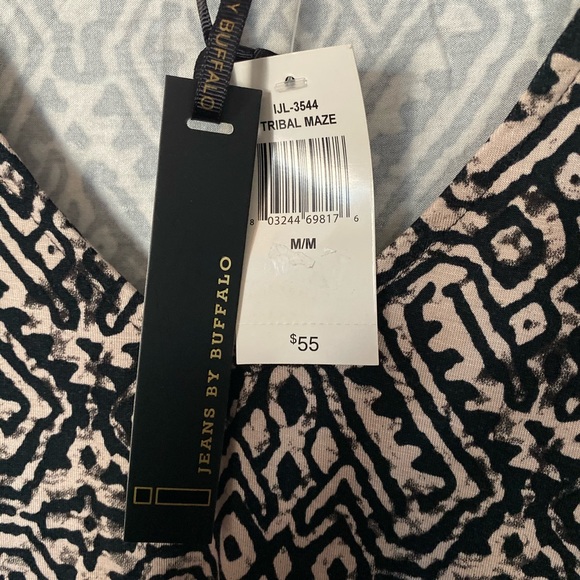 i JEANS BY BUFFALO TRIBAL MAZE DRESS SZ M 🖤 - Picture 6 of 8